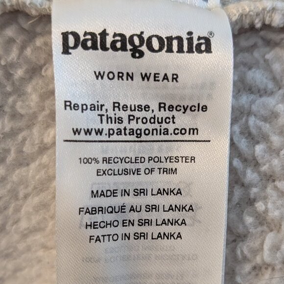 Patagonia Retro Pile Fleece Marsupial Half Zip, Medium - Picture 5 of 6